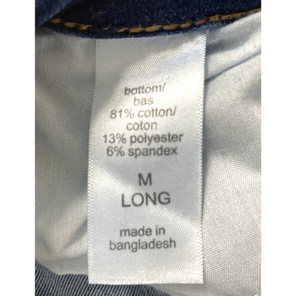 Maurice Button Fly Jeans Womens M Long Destroyed Medium Wash Denim Skinny‎ - Picture 4 of 12